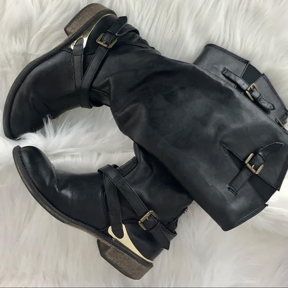 SM New York Shoes - SM New York Equestrian Riding Boots Black Sz 6